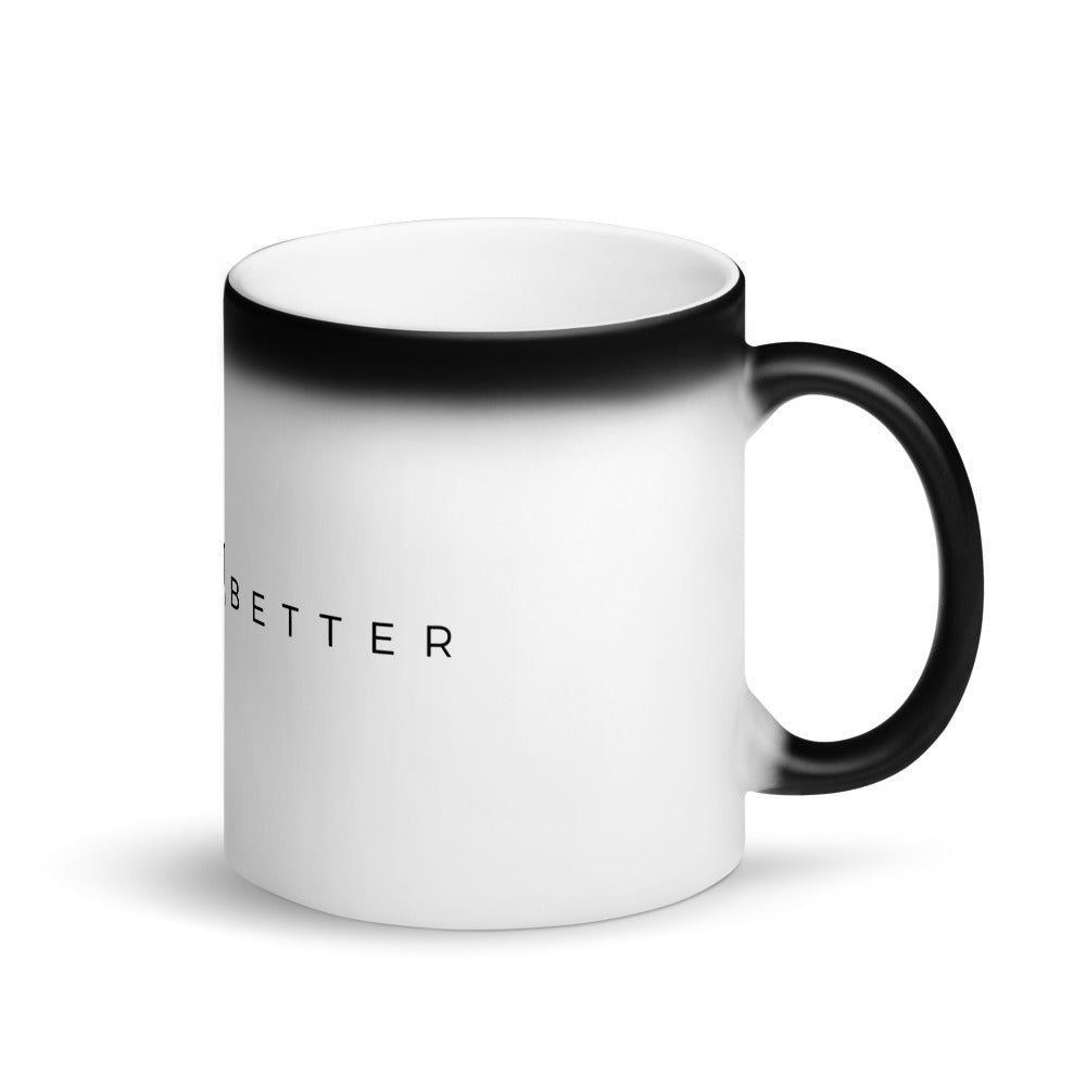 Hello Better Matte Black Magic Mug