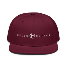 Load image into Gallery viewer, Hello Better Snapback Hat
